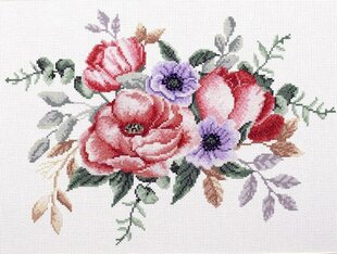 Набор для вышивки крестом Needleart World Элегантный букет, 34,20х25,20 цена и информация | Принадлежности для вышивания | kaup24.ee