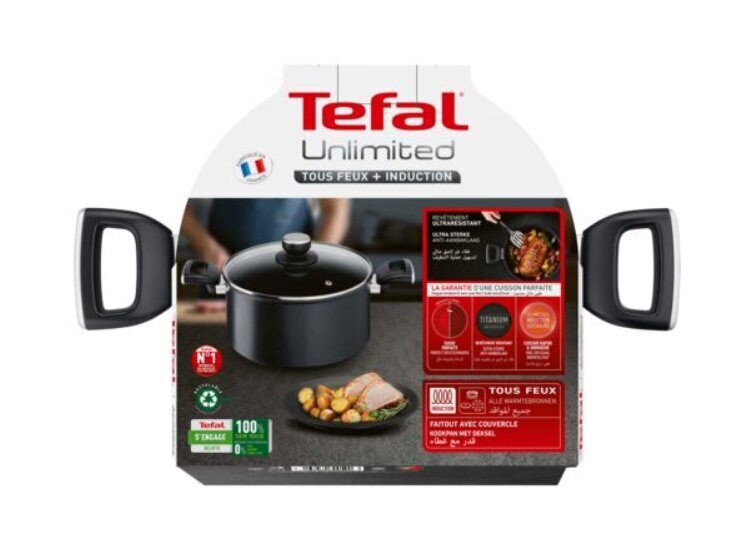 Kaanega pott Tefal Unlimited G2554672, 24 cm, 5,2 l hind ja info | Potid ja kiirkeedupotid | kaup24.ee