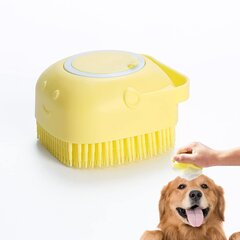 Pehme silikoonhari koertele ja kassidele, kollane hind ja info | Hooldusvahendid loomadele | kaup24.ee