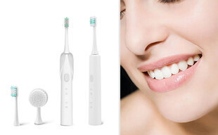 Звуковая зубная щетка и электрическая щетка для лица 2в1 для снятия макияжа TOUZUTY цена и информация | Электрические зубные щетки | kaup24.ee