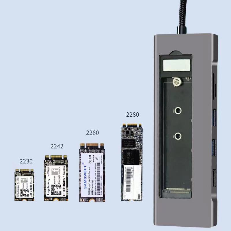 Adapter usb-c usb 3.0 ssd lugeja цена и информация | USB jagajad, adapterid | kaup24.ee