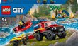 60412 Lego® City 4x4 tuletõrjeauto koos päästepaadiga hind ja info | Klotsid ja konstruktorid | kaup24.ee