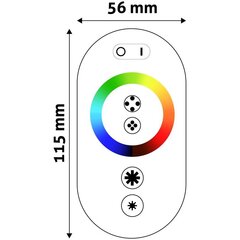 Avide LED RGB riba kontroller 216W RF kaugjuhtimispuldiga цена и информация | Светодиодные ленты | kaup24.ee