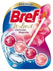 Средство для чистки-освежителя туалета BREF Deluxe Delicate Magnolia, 50г цена и информация | Чистящие средства | kaup24.ee