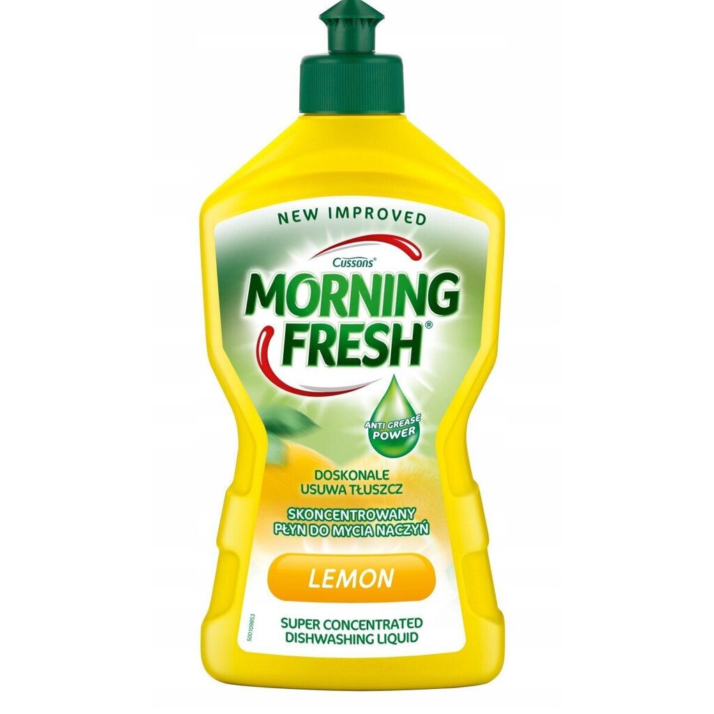 Nõudepesuvahend Morning Fresh Lemon, 450ml, sidrunilõhn hind ja info | Nõudepesuvahendid | kaup24.ee