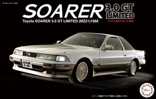 Сборная пластиковая модель. Fujimi - Toyota Soarer 3.0 GT Limited (MZ21) 1988, 1/24, 04643 цена и информация | Склеиваемые модели | kaup24.ee