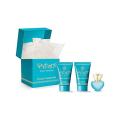 Komplekt Versace Dylan Turquoise naistele: tualettvesi EDT, 5 ml + kehakreem, 25 ml + dušigeel, 25 ml hind ja info | Naiste parfüümid | kaup24.ee