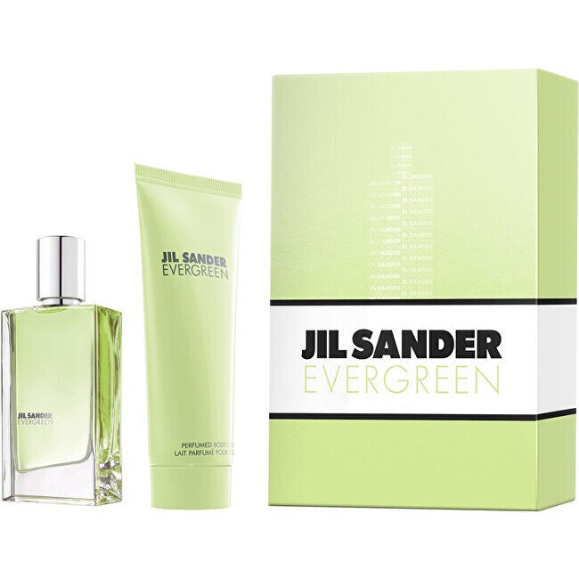 Komplekt Jil Sander Evergreen naistele: tualettvesi EDT, 30 ml + kehakreem, 75 ml hind ja info | Naiste parfüümid | kaup24.ee