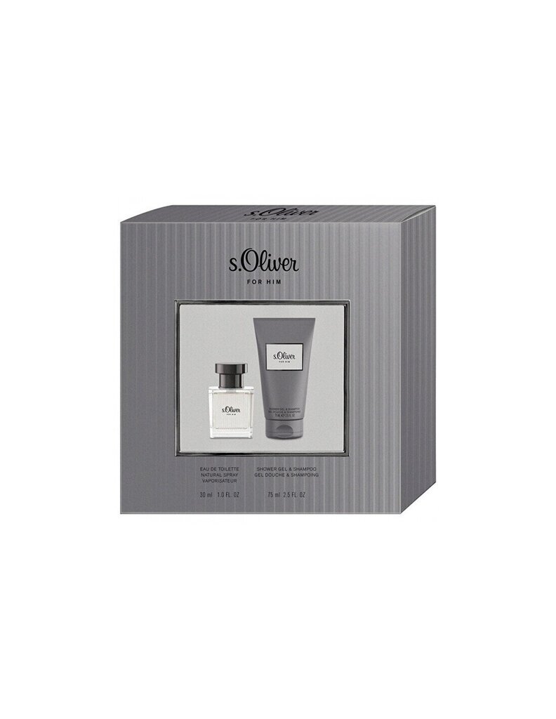 Komplekt meestele s.Oliver Pure Sense For him parfüümvesi EDT 30 ml, dušigeel, 75 ml hind ja info | Meeste parfüümid | kaup24.ee