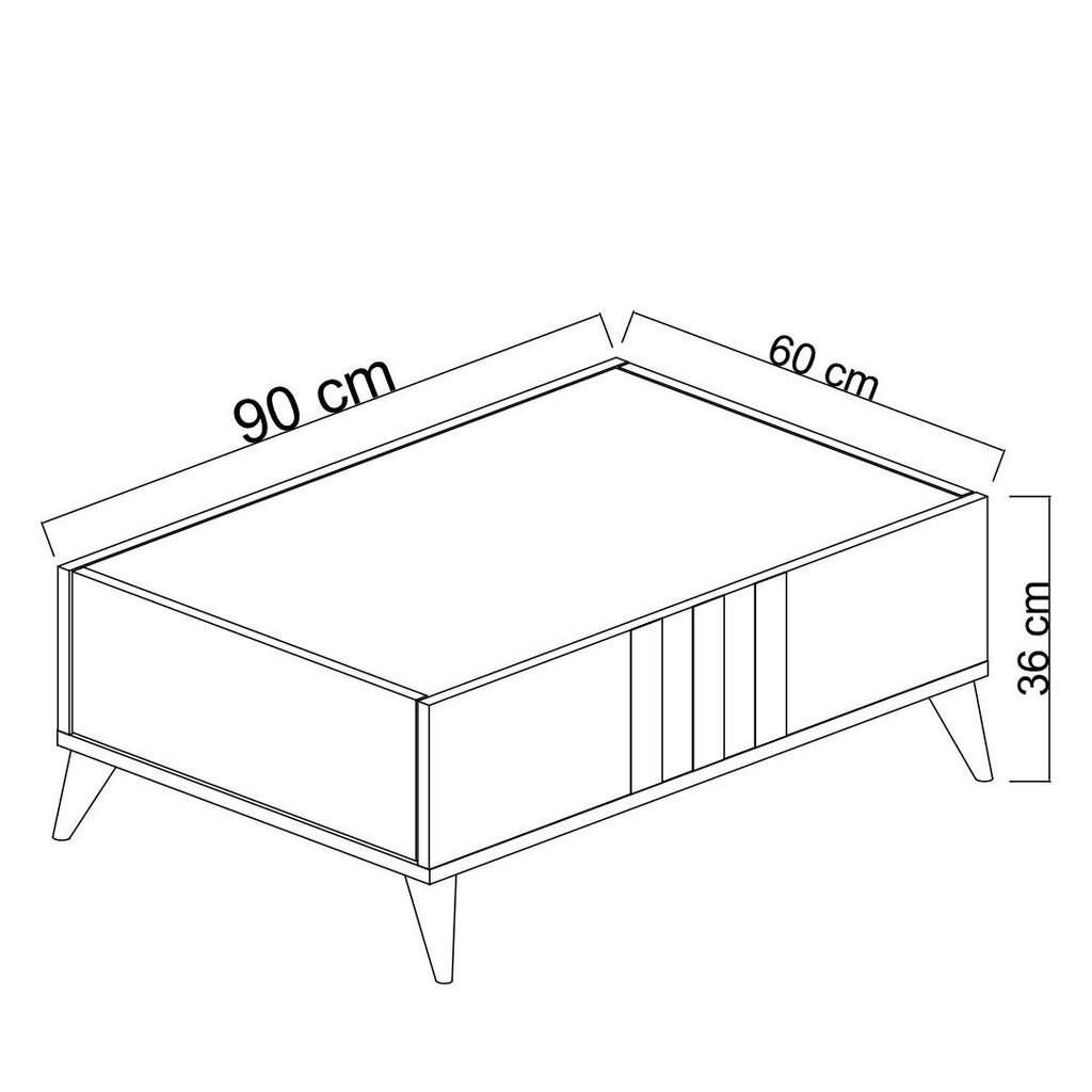 Elutoa mööblikomplekt, Asir, TV-alus 180 x 30 x 47 cm, diivanilaud 90 x 39 x 40 cm, must ja kuldne цена и информация | Sektsioonid | kaup24.ee