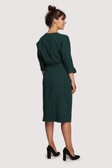 B245 Расклешенное платье с капюшоном - зеленый милитари цена и информация | Платья | kaup24.ee