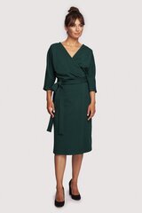 B245 Расклешенное платье с капюшоном - зеленый милитари цена и информация | Платья | kaup24.ee