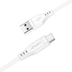 Acefast USB to Lightning 3A C3-04 (1,2m), valge hind ja info | Mobiiltelefonide kaablid | kaup24.ee