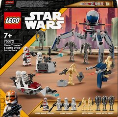 75372 LEGO® Star Wars: Боевой набор солдат-клонов и боевого дроида цена и информация | Конструкторы и кубики | kaup24.ee