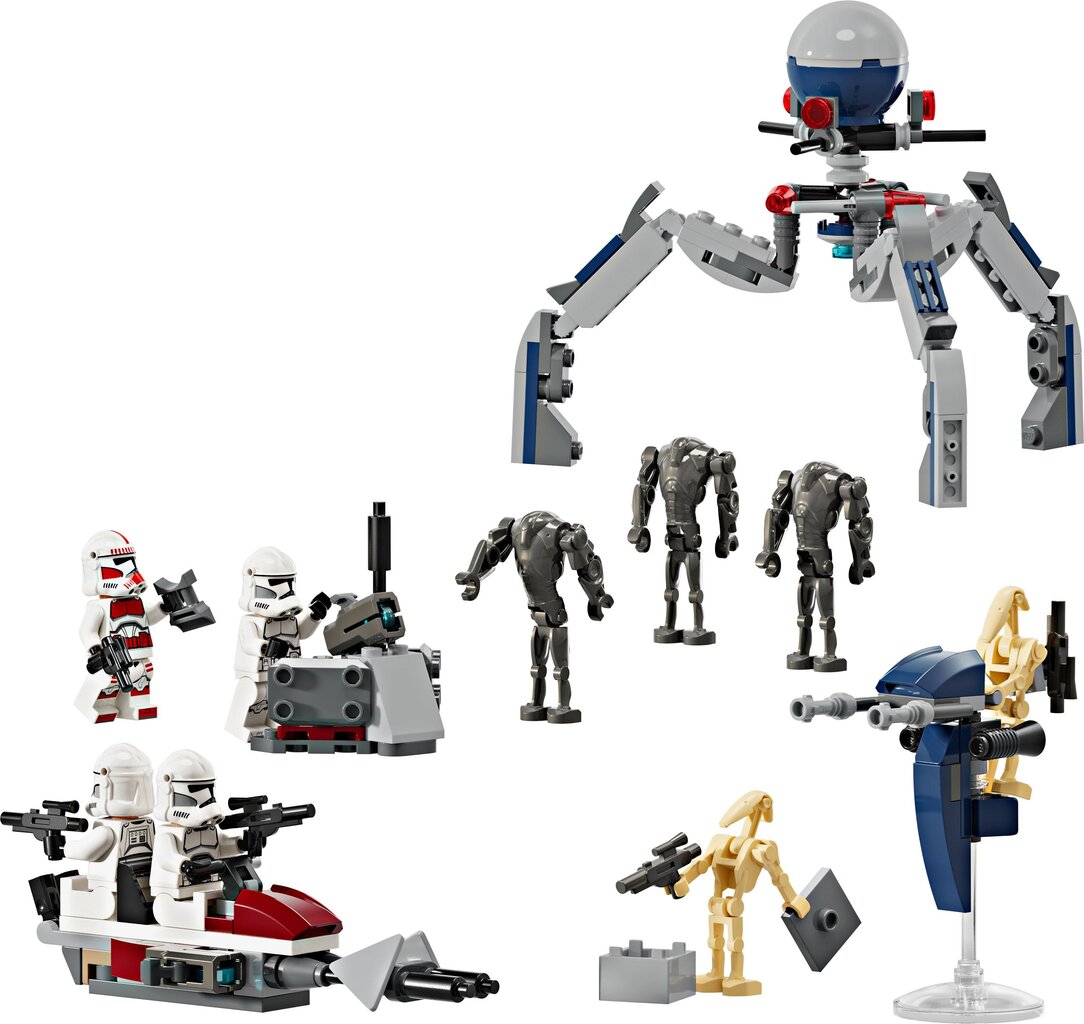 75372 LEGO® Star Wars Kloonide sõduri ja lahingudroidi lahingukomplekt цена и информация | Klotsid ja konstruktorid | kaup24.ee