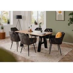Раздвижной обеденный стол Granada 90x157/234 artisan/черный цена и информация | Кухонные и обеденные столы | kaup24.ee