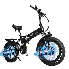 Электровелосипед Cmacewheel RX20 MAX, 20", черный цена и информация | Электровелосипеды | kaup24.ee