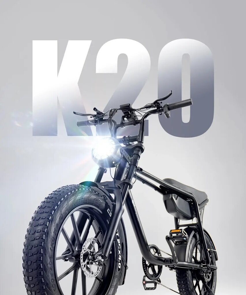 Elektrijalgratas Cmaceweel K20, 20", must hind ja info | Elektrirattad | kaup24.ee