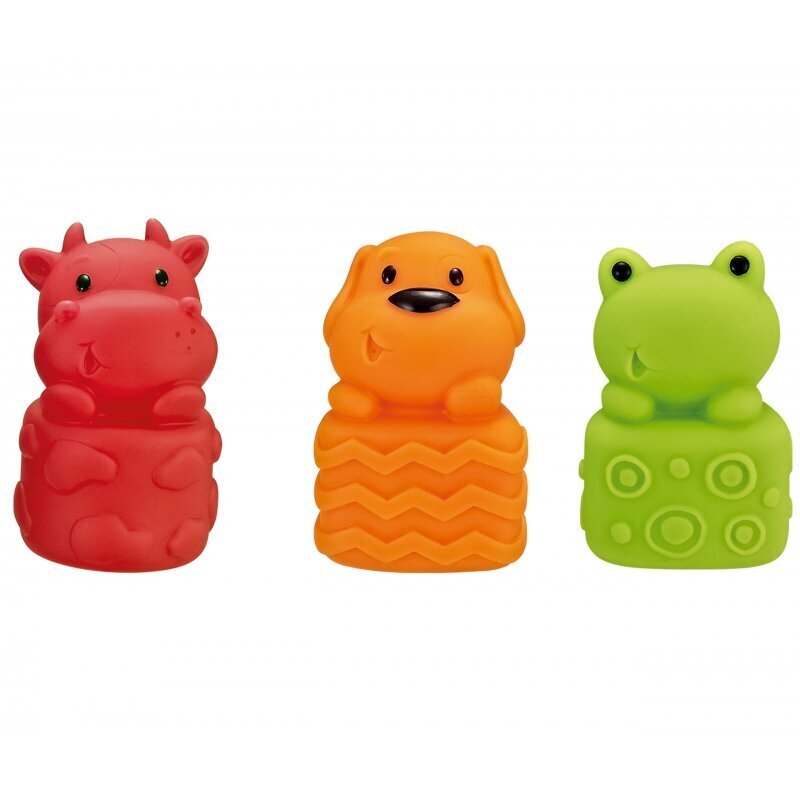 Sensoorsed kummiloomad Woopie, 6 tk hind ja info | Imikute mänguasjad | kaup24.ee
