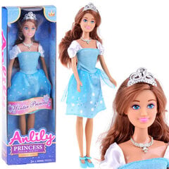 Кукла Anlily с длинными волосами и в голубом платье цена и информация | Игрушки для девочек | kaup24.ee