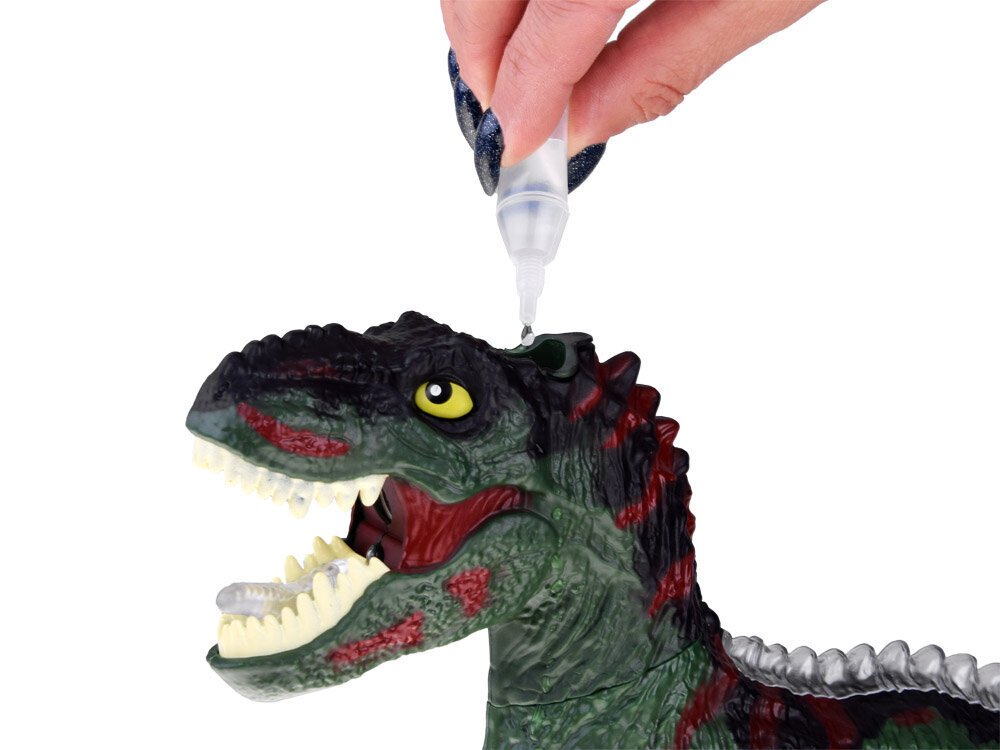 Rc dinosaurus T-Rex 2in1, roheline hind ja info | Poiste mänguasjad | kaup24.ee
