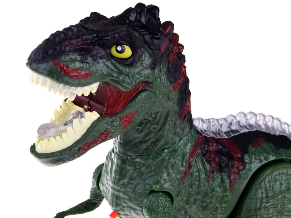 Rc dinosaurus T-Rex 2in1, roheline hind ja info | Poiste mänguasjad | kaup24.ee