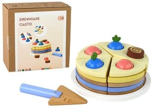 Деревянный торт, 8 элементов цена и информация | Игрушки для девочек | kaup24.ee