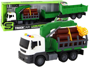 Kraana ja heliefektidega veoauto, roheline hind ja info | Poiste mänguasjad | kaup24.ee