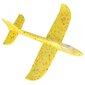 Vahtpolüstüroolist lendav lennuk, 8LED, 48x47cm, kollane hind ja info | Poiste mänguasjad | kaup24.ee