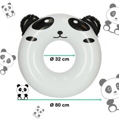 Laste ujumisrõngas, 80 cm, panda цена и информация | Надувные и пляжные товары | kaup24.ee