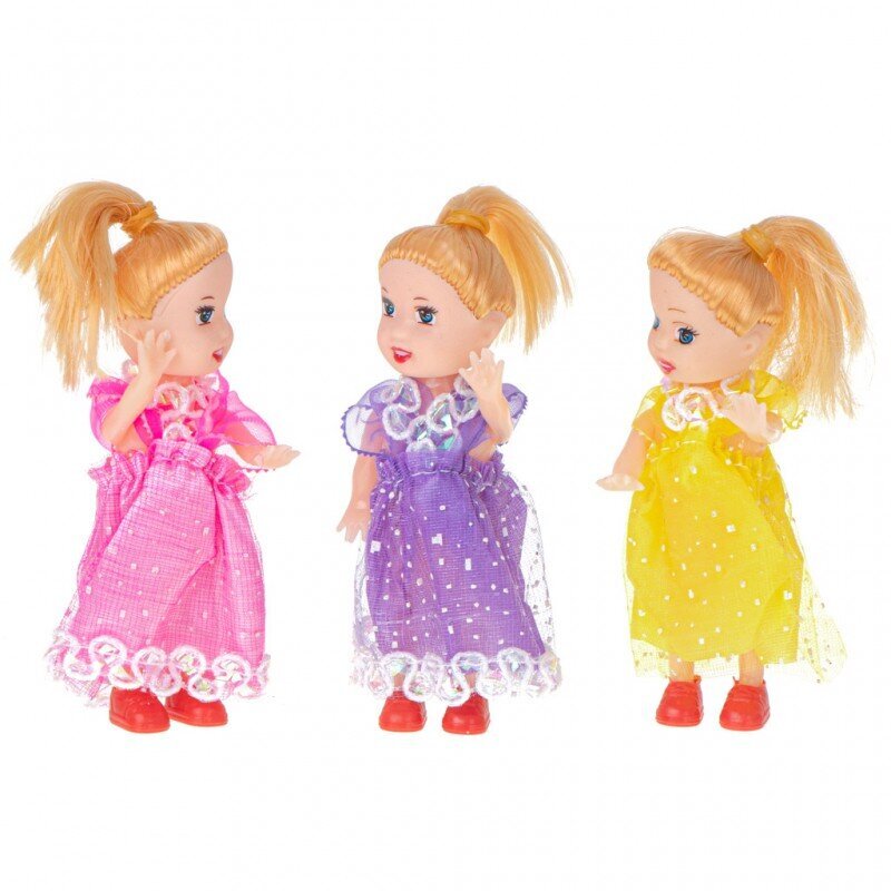 Nukud, 3 tk, 10 cm hind ja info | Tüdrukute mänguasjad | kaup24.ee