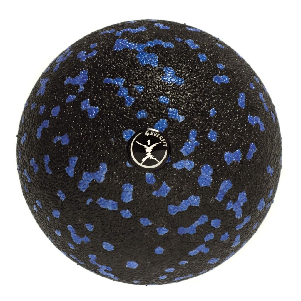 Masaazipall Deft Sport 8 cm, must ja sinine hind ja info | Võimlemispallid | kaup24.ee