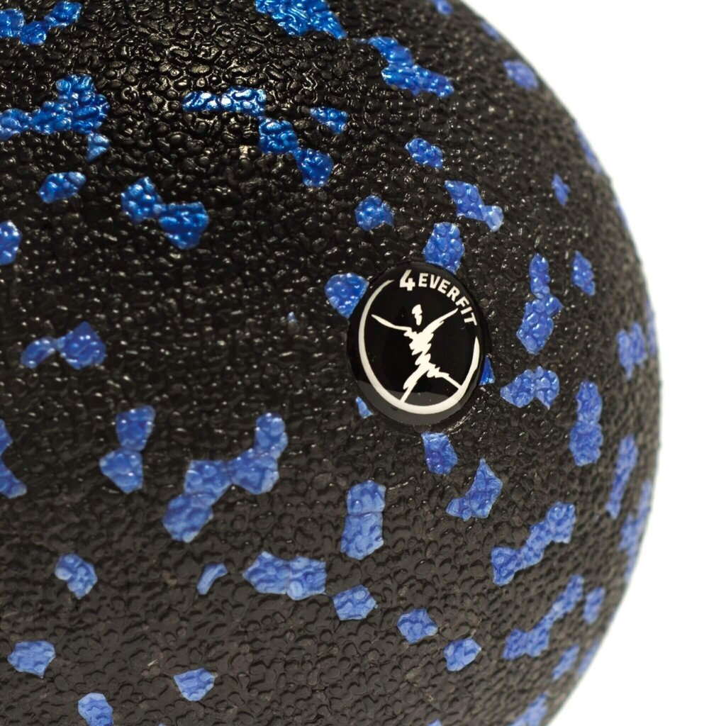 Masaazipall Deft Sport 8 cm, must ja sinine цена и информация | Võimlemispallid | kaup24.ee