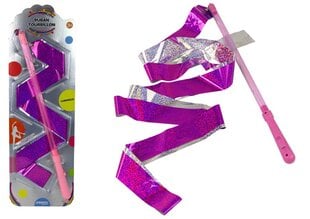 Глянцевая лента для танцев 2.4 м, розовая цена и информация | Развивающие игрушки | kaup24.ee