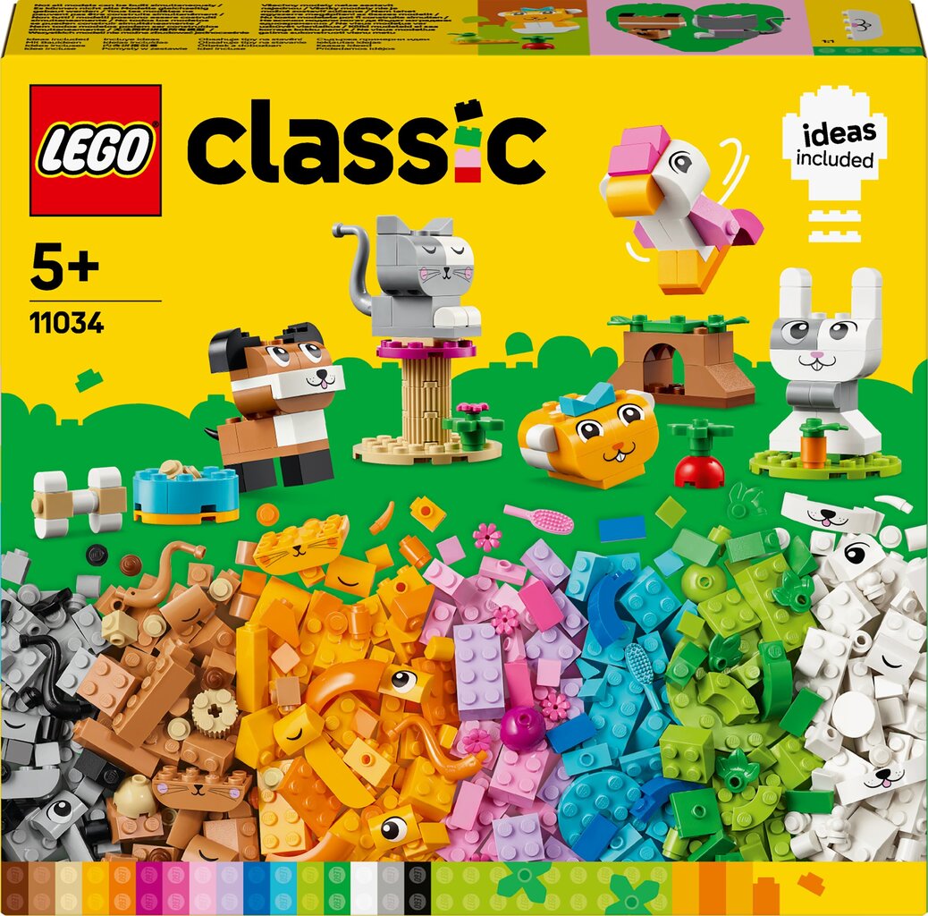 11034 Lego® Classic Loomingulised lemmikloomad цена и информация | Klotsid ja konstruktorid | kaup24.ee