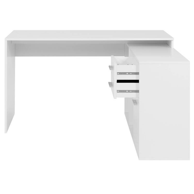 Kirjutuslaud Aatrium, 136x139x75 cm, valge hind ja info | Arvutilauad, kirjutuslauad | kaup24.ee