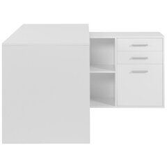 Письменный стол Aatrium, 136x139x75 см, белый цена и информация | Компьютерные, письменные столы | kaup24.ee