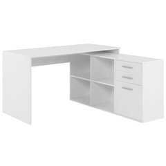 Kirjutuslaud Aatrium, 136x139x75 cm, valge hind ja info | Arvutilauad, kirjutuslauad | kaup24.ee