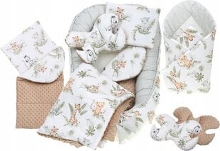 Гнездо для младенца с аксессуарами Babymam, 6 частей цена и информация | Детские подушки, конверты, спальники | kaup24.ee