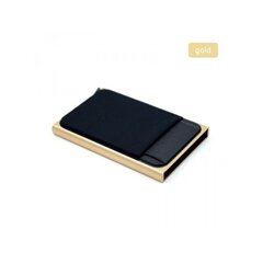 Алюминиевый тонкий кошелек Rfid Card Case Gold 796677 цена и информация | Женские кошельки, держатели для карточек | kaup24.ee