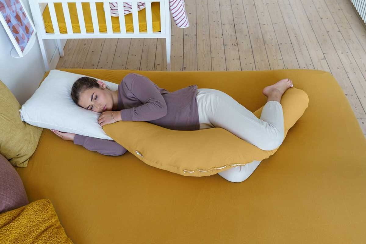 Imetamispadi Doomoo Comfy Big Tetra Ocre, kollane, 190 cm цена и информация | Imetamispadjad | kaup24.ee