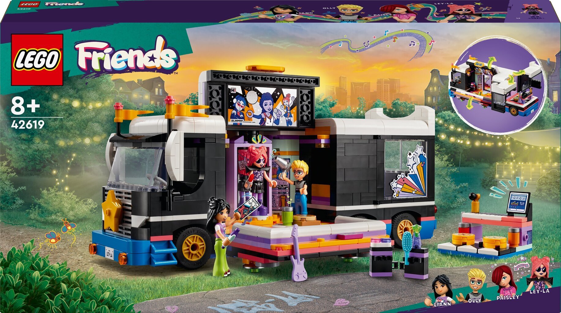 42619 Lego® Friends Popstaari tuuribuss hind ja info | Klotsid ja konstruktorid | kaup24.ee