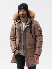 зимняя куртка c514 - бежевая цена и информация | Мужские куртки | kaup24.ee