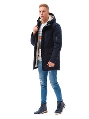 зимняя стеганая куртка c517 - темно-синяя цена и информация | Мужские куртки | kaup24.ee