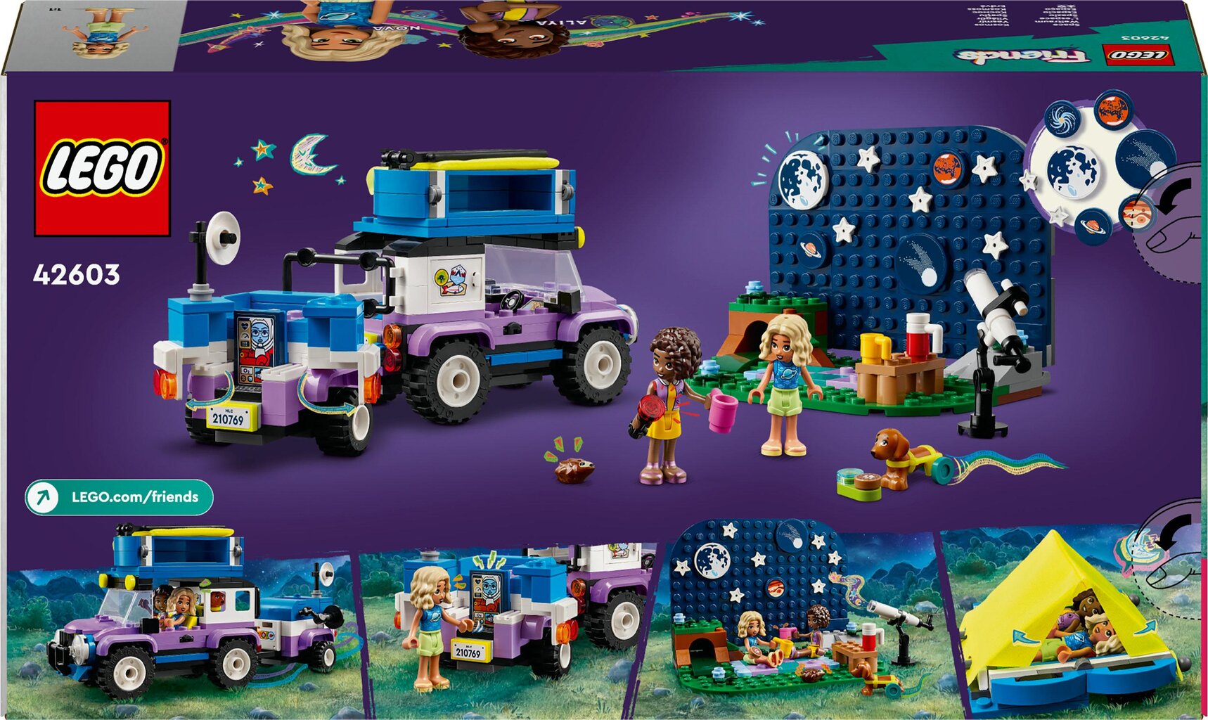 42603 Lego® Friends Tähevaatluse matkaauto цена и информация | Klotsid ja konstruktorid | kaup24.ee