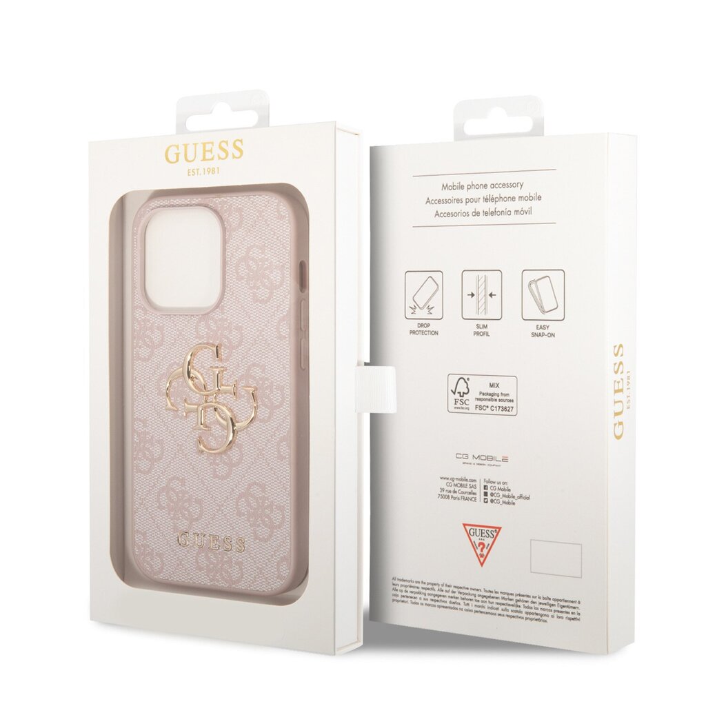 Guess PU 4G Metal Logo Case hind ja info | Telefoni kaaned, ümbrised | kaup24.ee