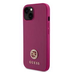 Guess PU 4G Strass Metal Logo Case for iPhone 15 Pink цена и информация | Чехлы для телефонов | kaup24.ee