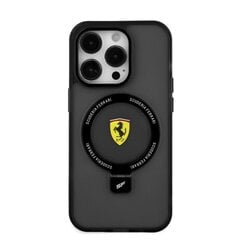 Ferrari Ring Stand MagSafe Case for iPhone 15 Pro Max Black цена и информация | Чехлы для телефонов | kaup24.ee