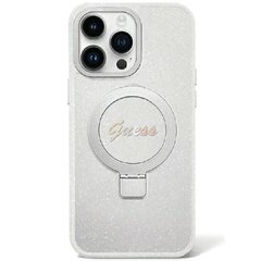 Guess IML Ring Stand Glitter MagSafe Case for iPhone 15 Plus Transparent цена и информация | Чехлы для телефонов | kaup24.ee