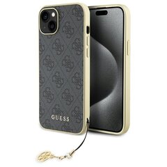 Guess GUHCP15MGF4GGR iPhone 15 Plus 6.7" szary|grey hardcase 4G Charms Collection цена и информация | Чехлы для телефонов | kaup24.ee